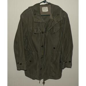 Vtg '82 A. Schwarz Sulzbach German Military Issue Men’s Cotton Parka Small Hood